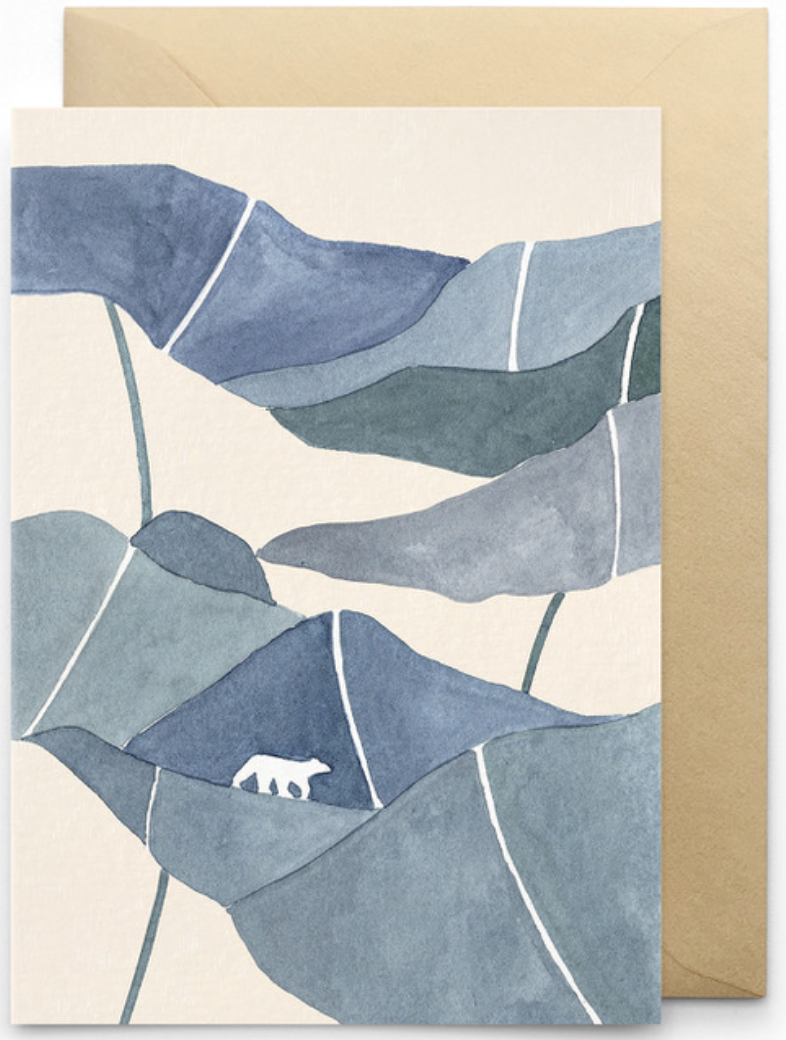 CARD SNOW MOUNTAIN (雪国の景色)