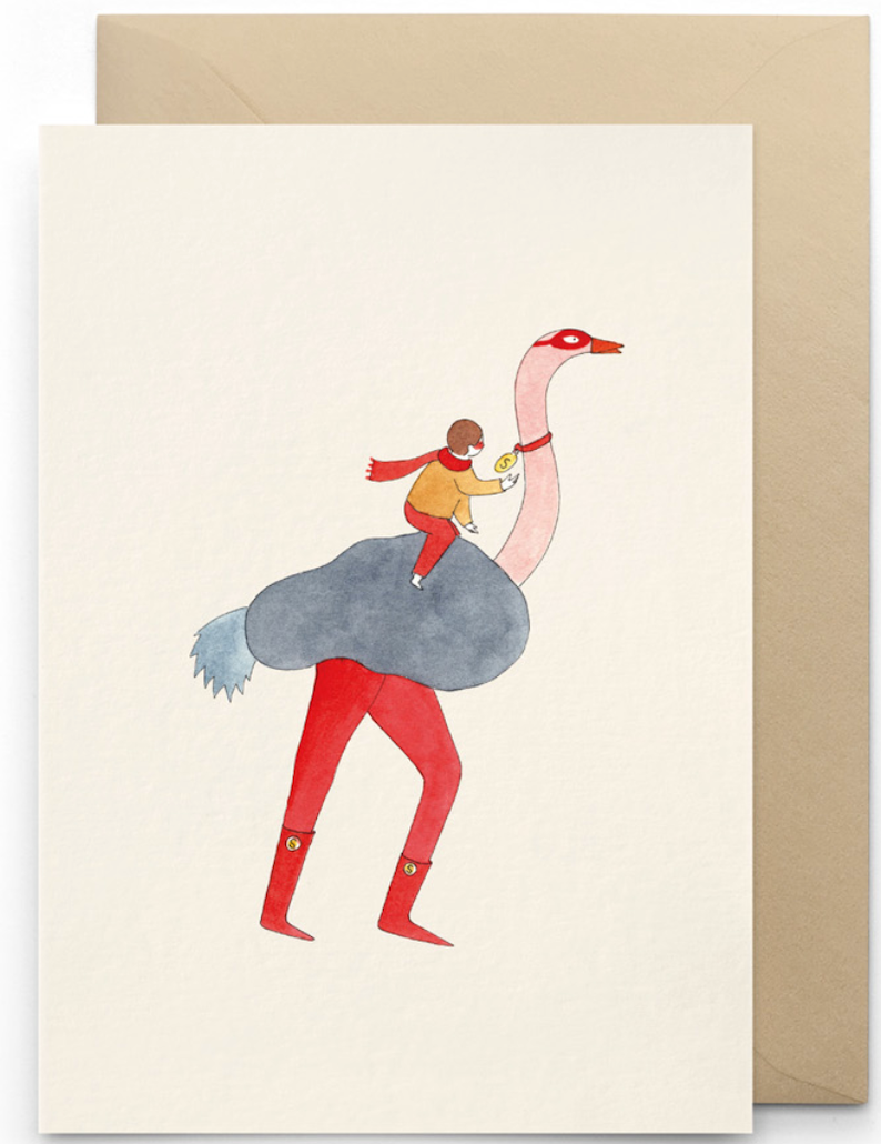 CARD Ostrich (ダチョウのカード)