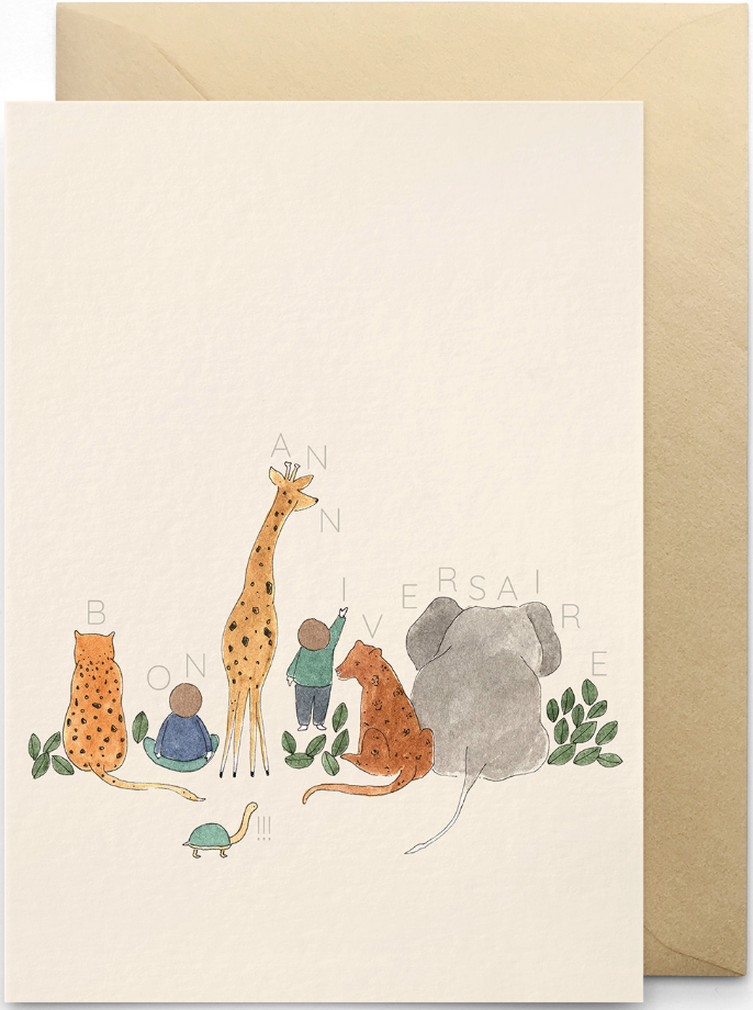 CARD ANIMALVERSAIRE (アニマルバースデー カード)