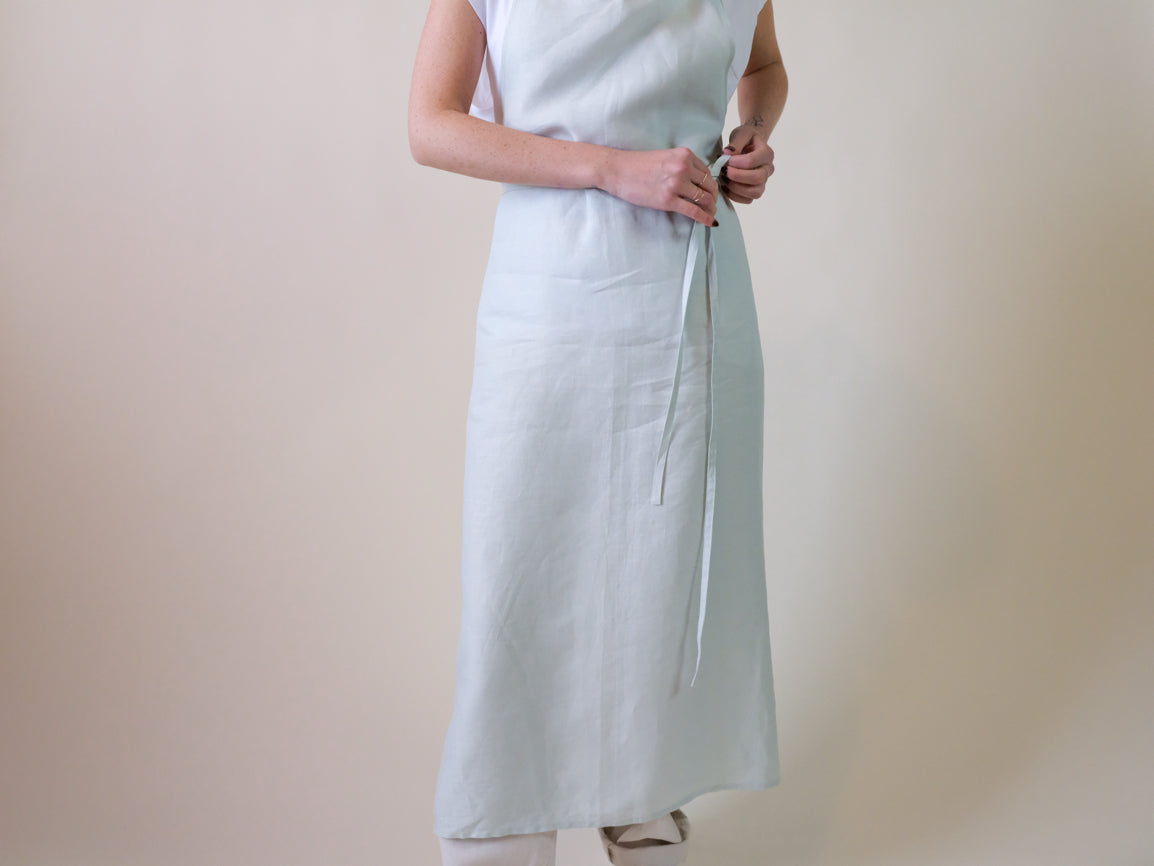 LINEN APRON Mint