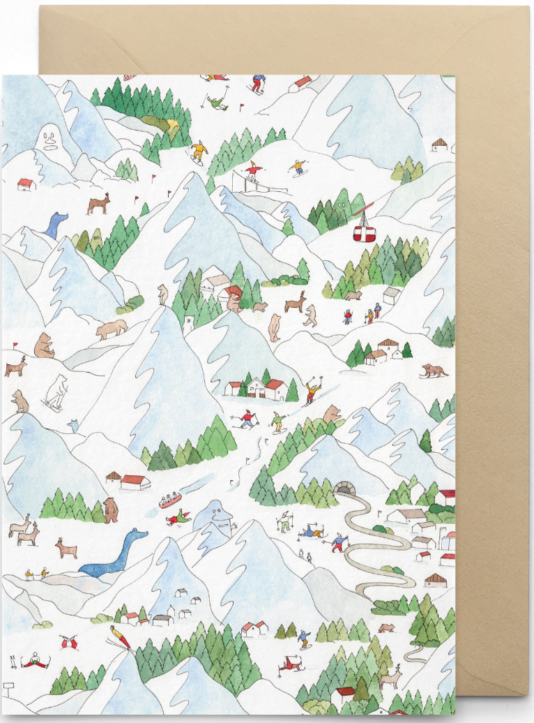 CARD Mountains Map (雪山のカード)