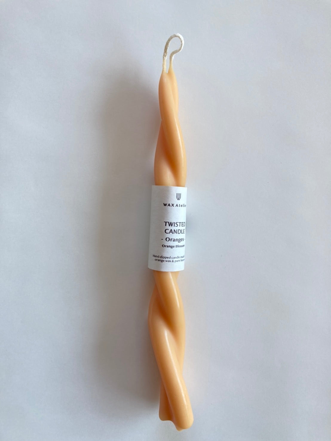 Twisted Candle-Orange/WAX Atelier